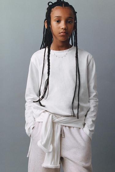 ҰЗЫН ЖЕҢДІ БІР ТҮСТІ ЖЕЙДЕ - Ақ Zara компаниясынан