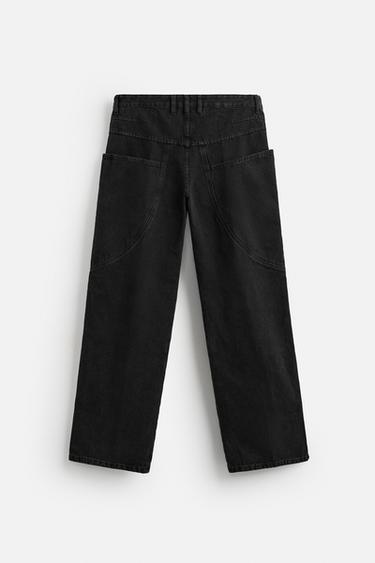 JEAN CARGO RELAXED FIT - Charbon de Zara - Image 7