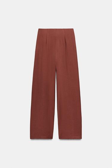 PANTALON PARÉO NŒUD - brique foncée de Zara - Image 5
