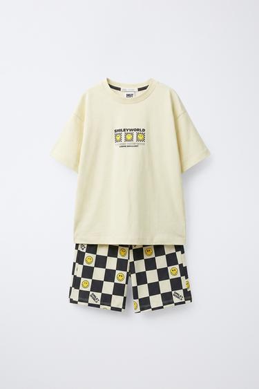AGES 6-14/ SMILEYWORLD ® PYJAMAS - Yellow by Zara