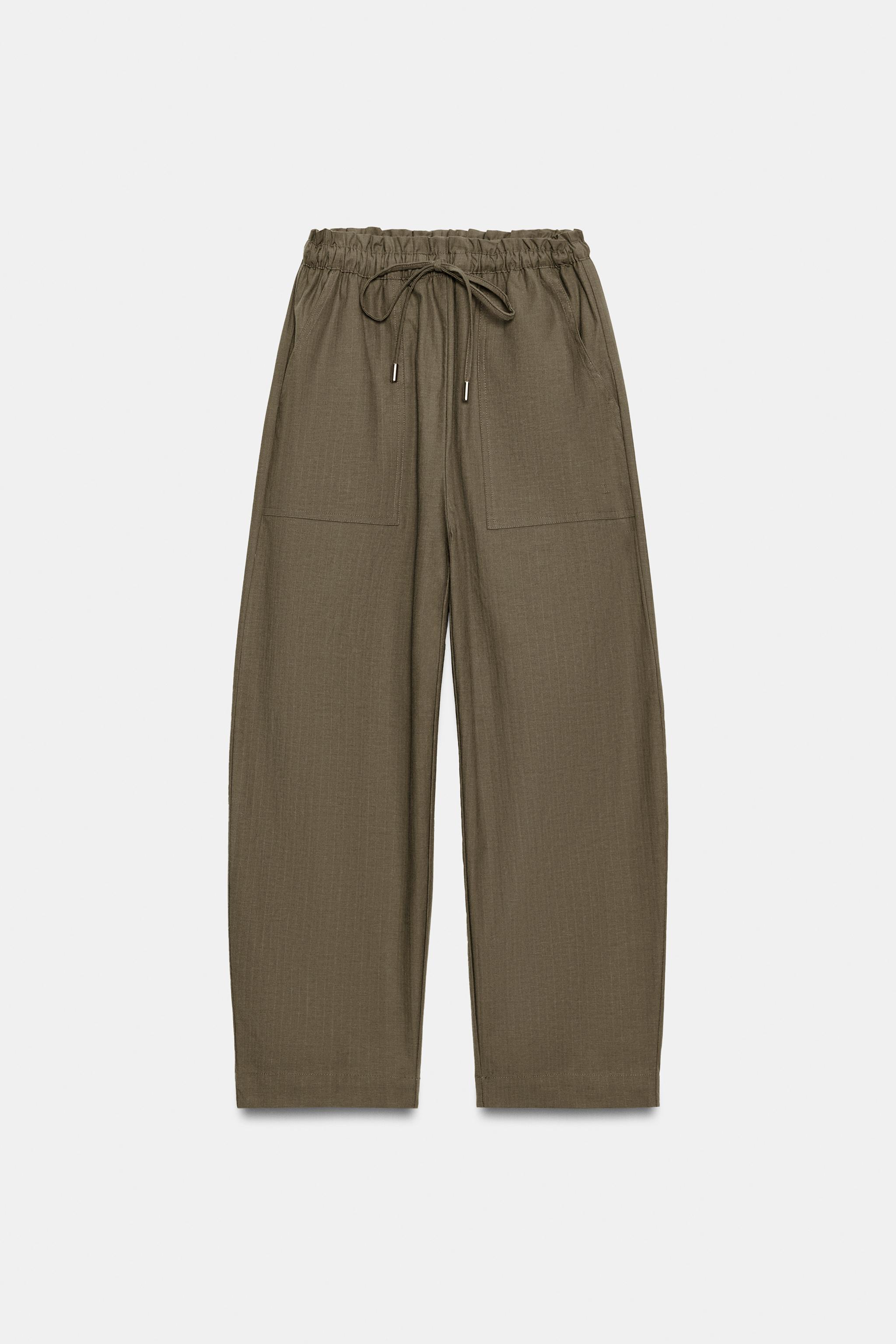 TAPERED PANTS WITH ELASTIC WAIST