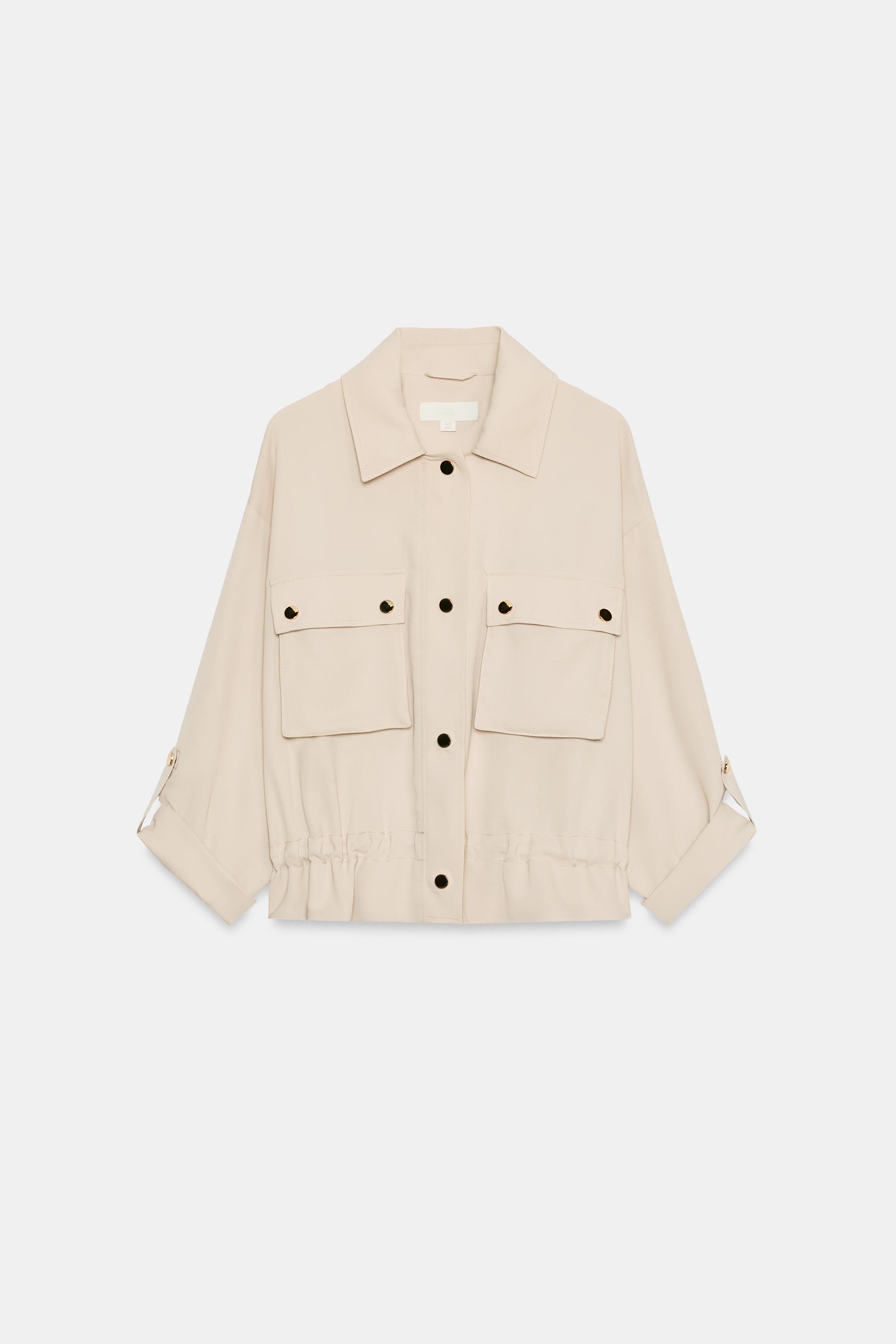 Zara APOLET DETAYLI SAFARİ CEKET görsel 6