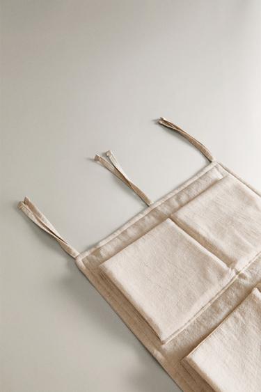 CHILDREN'S PLAIN LINEN POPLIN WARDROBE ORGANISER - Ecru by Zara - Image 1