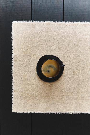 RUSTIC LINEN PLACEMAT - Light beige by Zara