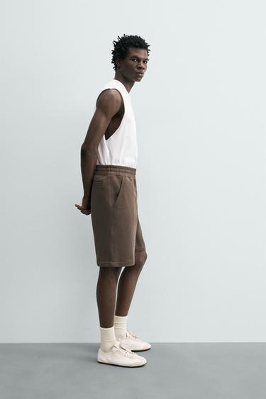 BERMUDA JOGGER REGULAR FIT - Marron de Zara - Image 3