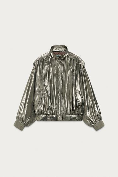 VESTE MÉTALLISÉE MARISA BERENSON X ZARA - Argent de Zara - Image 1