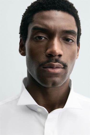 BOW TIE COLLAR SHIRT - White by Zara - Image 4