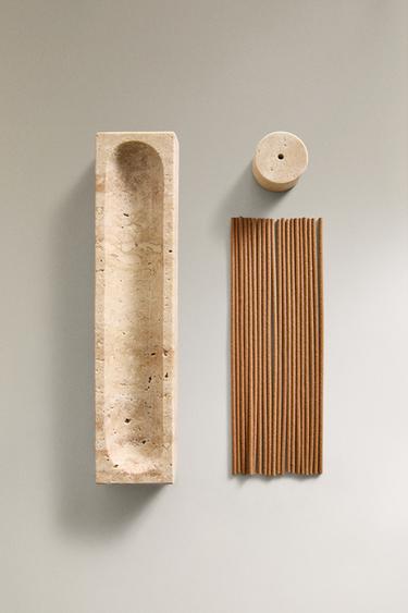 ROSE ET PIVOINE SCENTED INCENSE STICK SET WITH STAND - Pink / White by Zara - Image 2