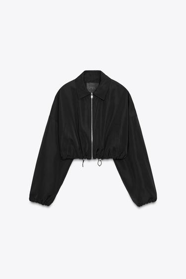 ZW COLLECTION KRÁTKÁ BUNDA - Černá od Zara