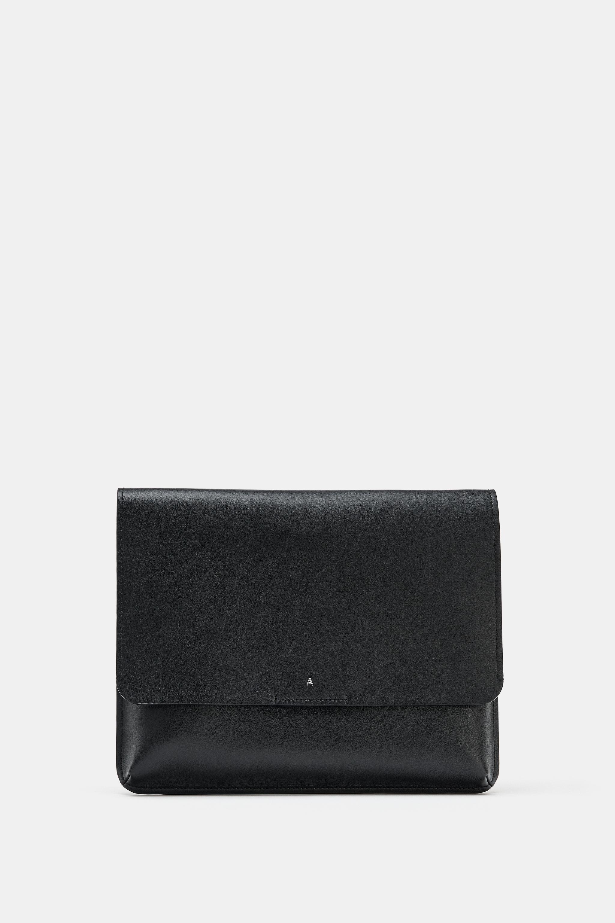 LEATHER IPAD CASE — Black
