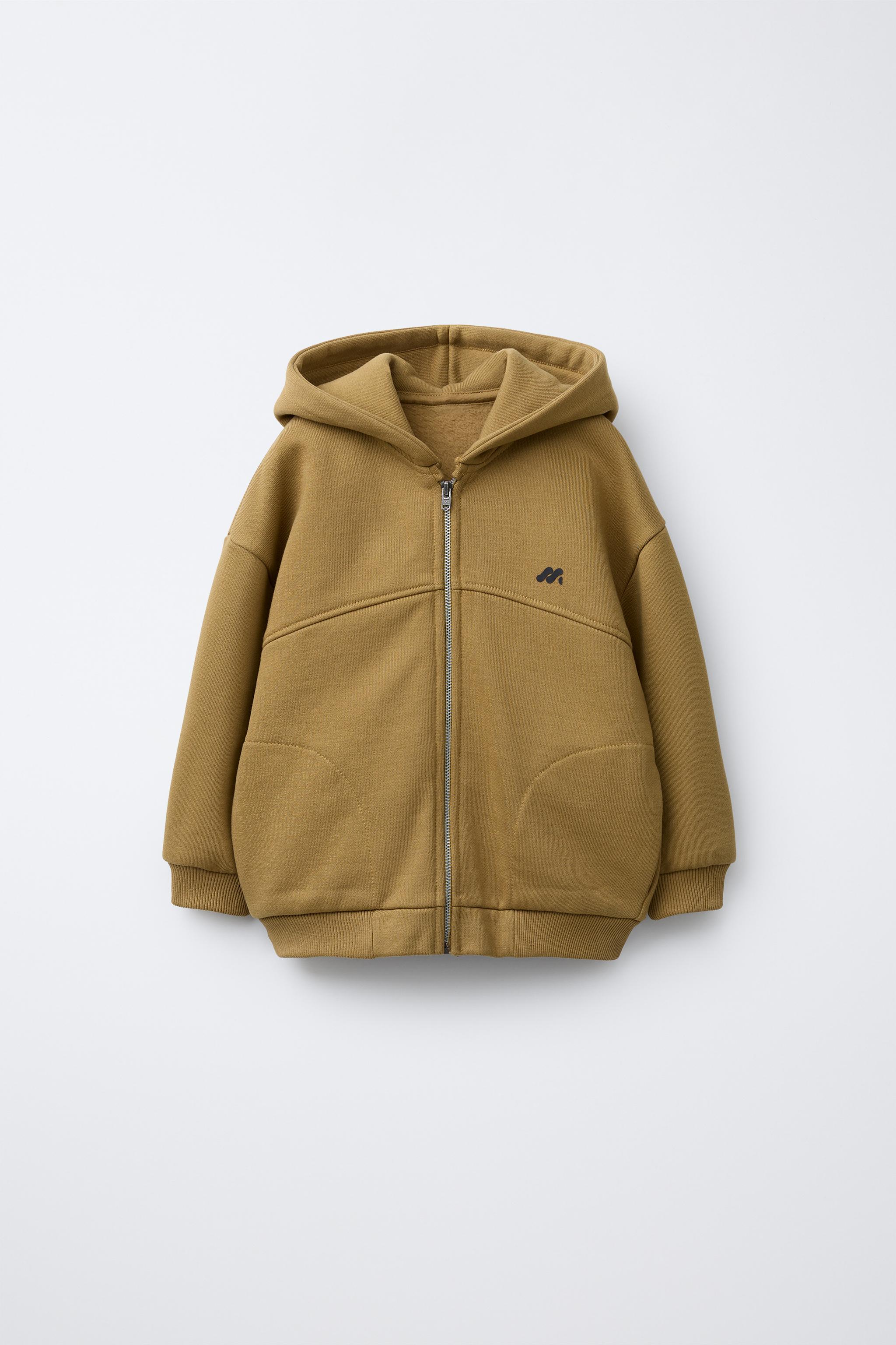 EMBOSSED LOGO ZIP-UP HOODIE