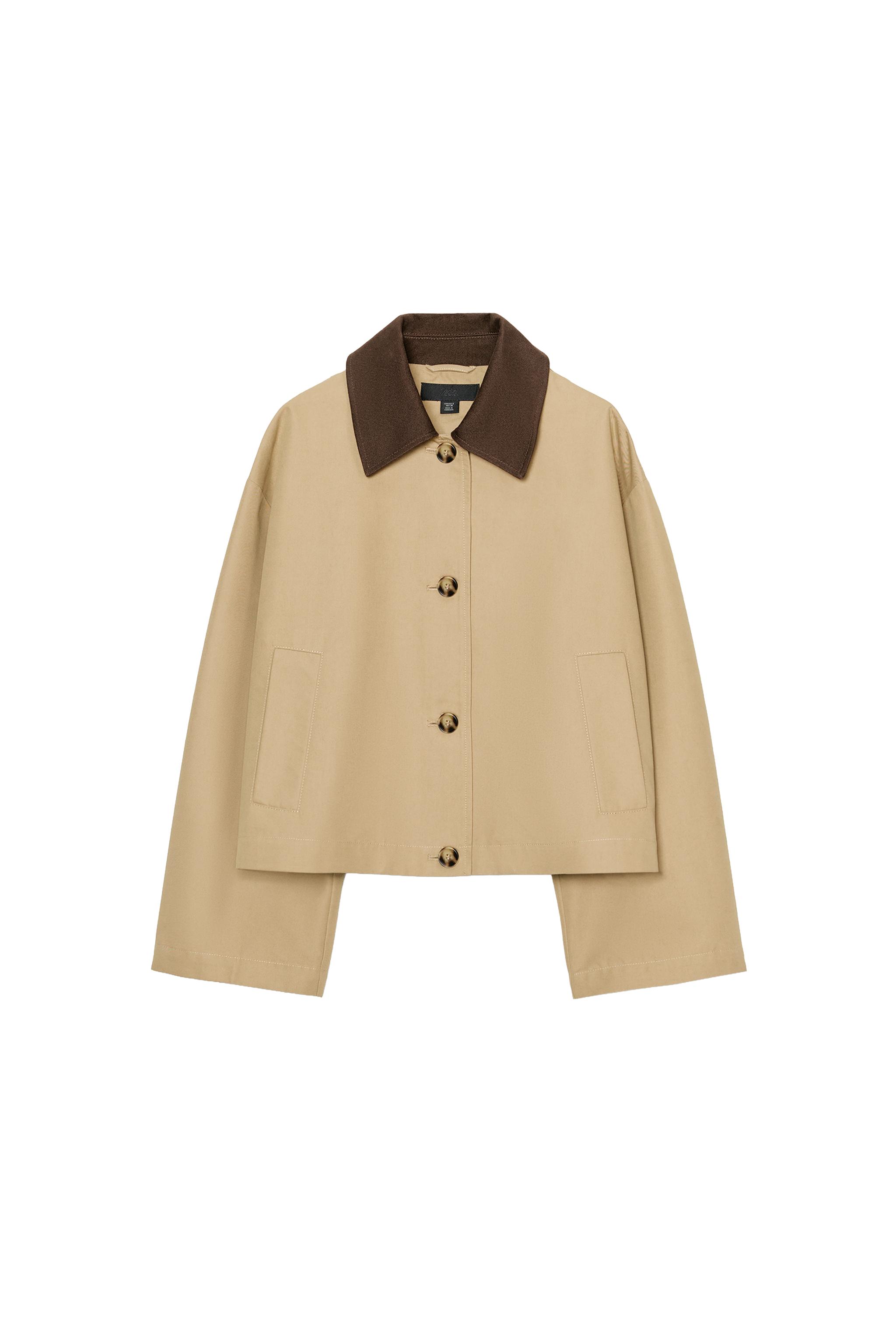 ショートトレンチコート - ゴールデンブラウン | ZARA Japan / 日本