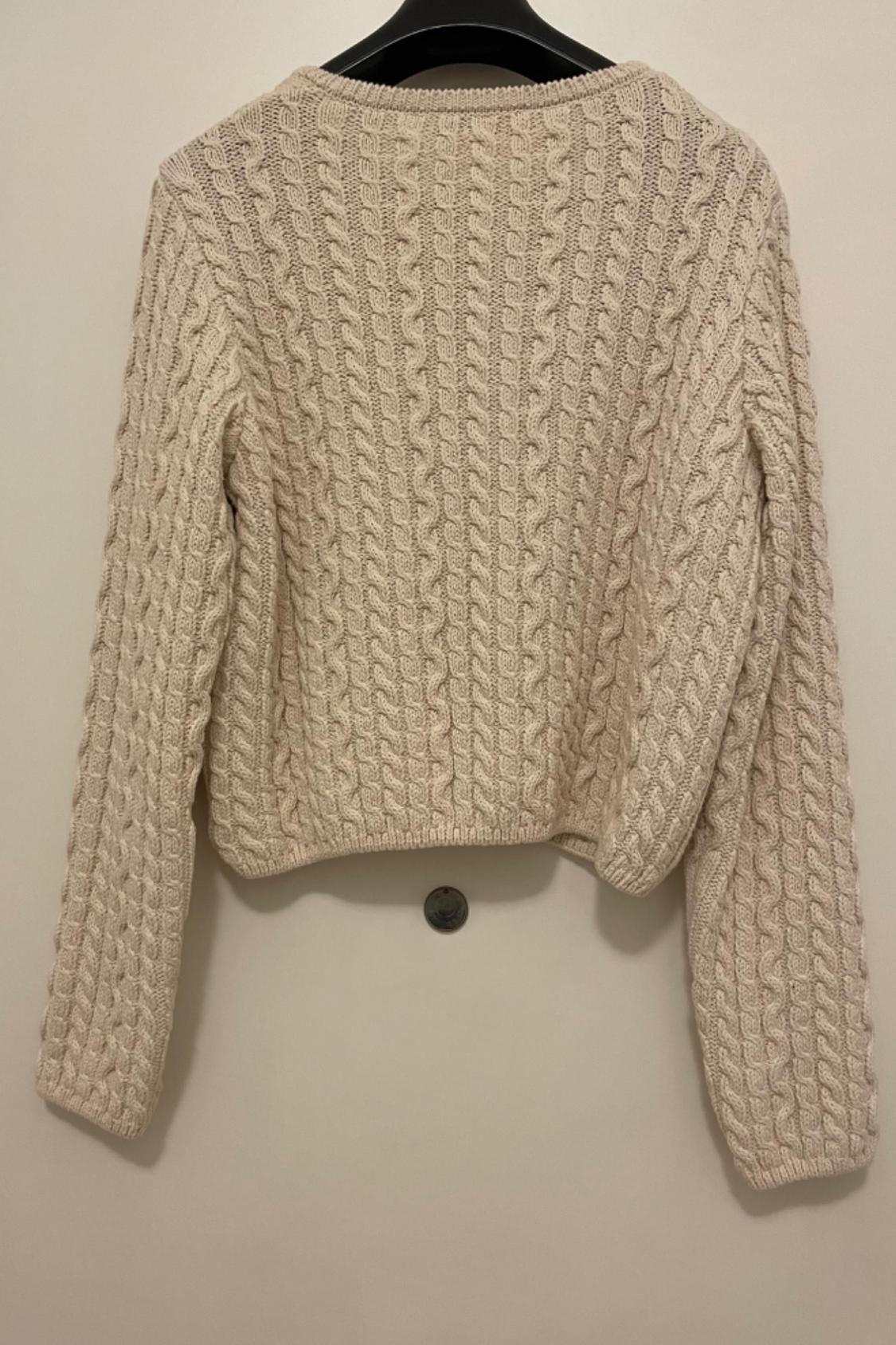 KNIT CARDIGAN WITH GEM BUTTON - Image 2