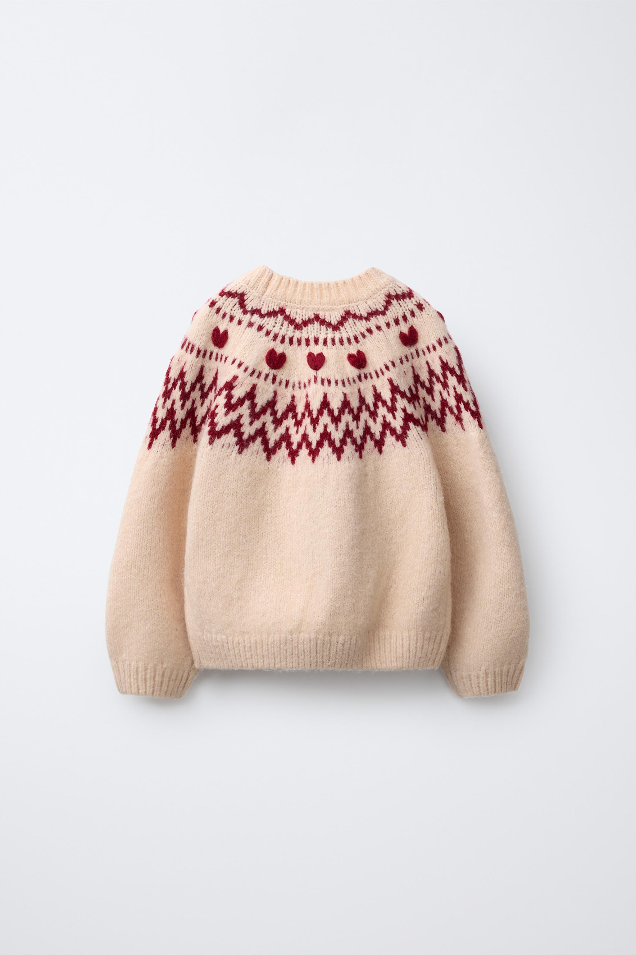 HEART JACQUARD KNIT JUMPER
