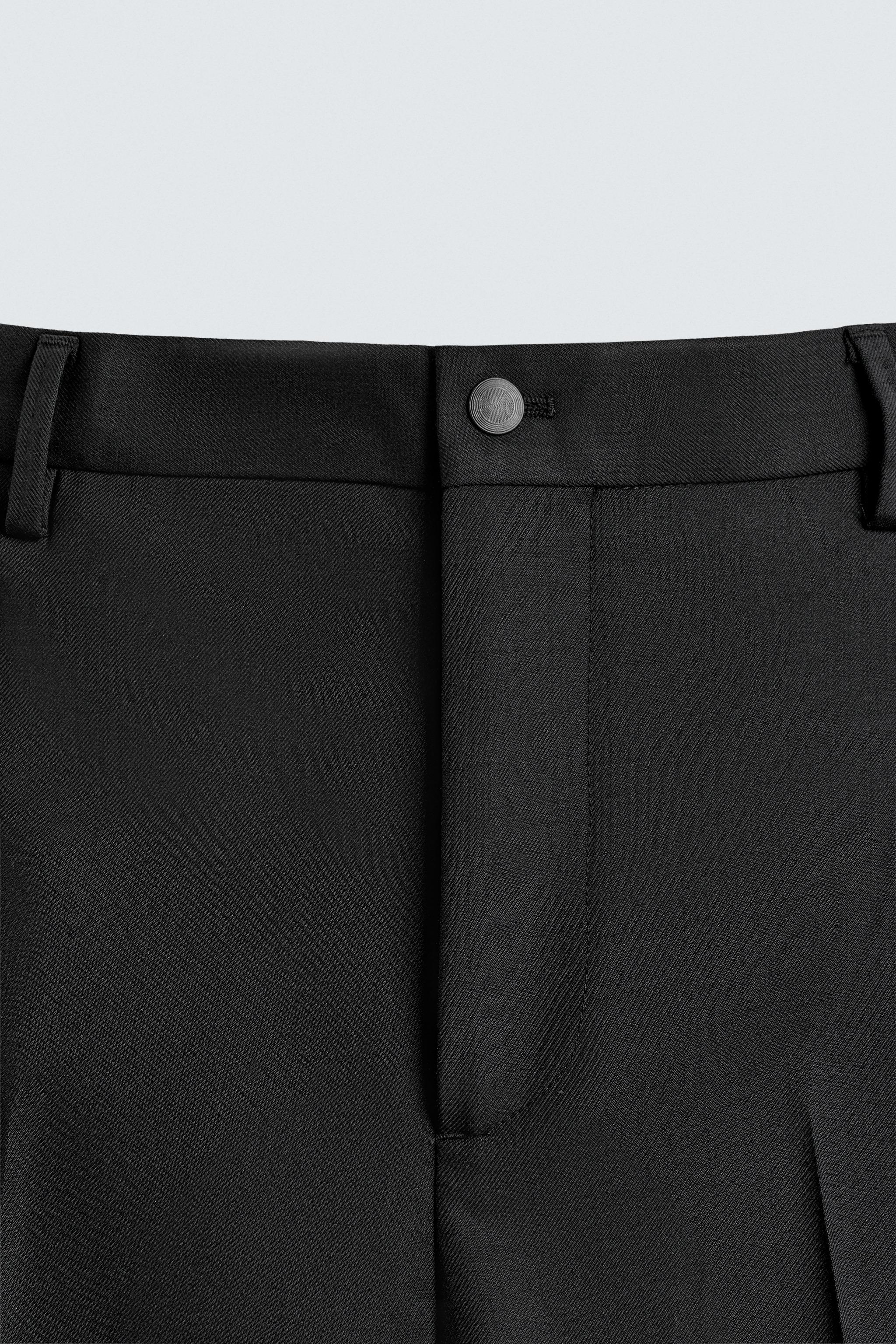 PANTALON DE COSTUME SMOKING AVEC LAINE