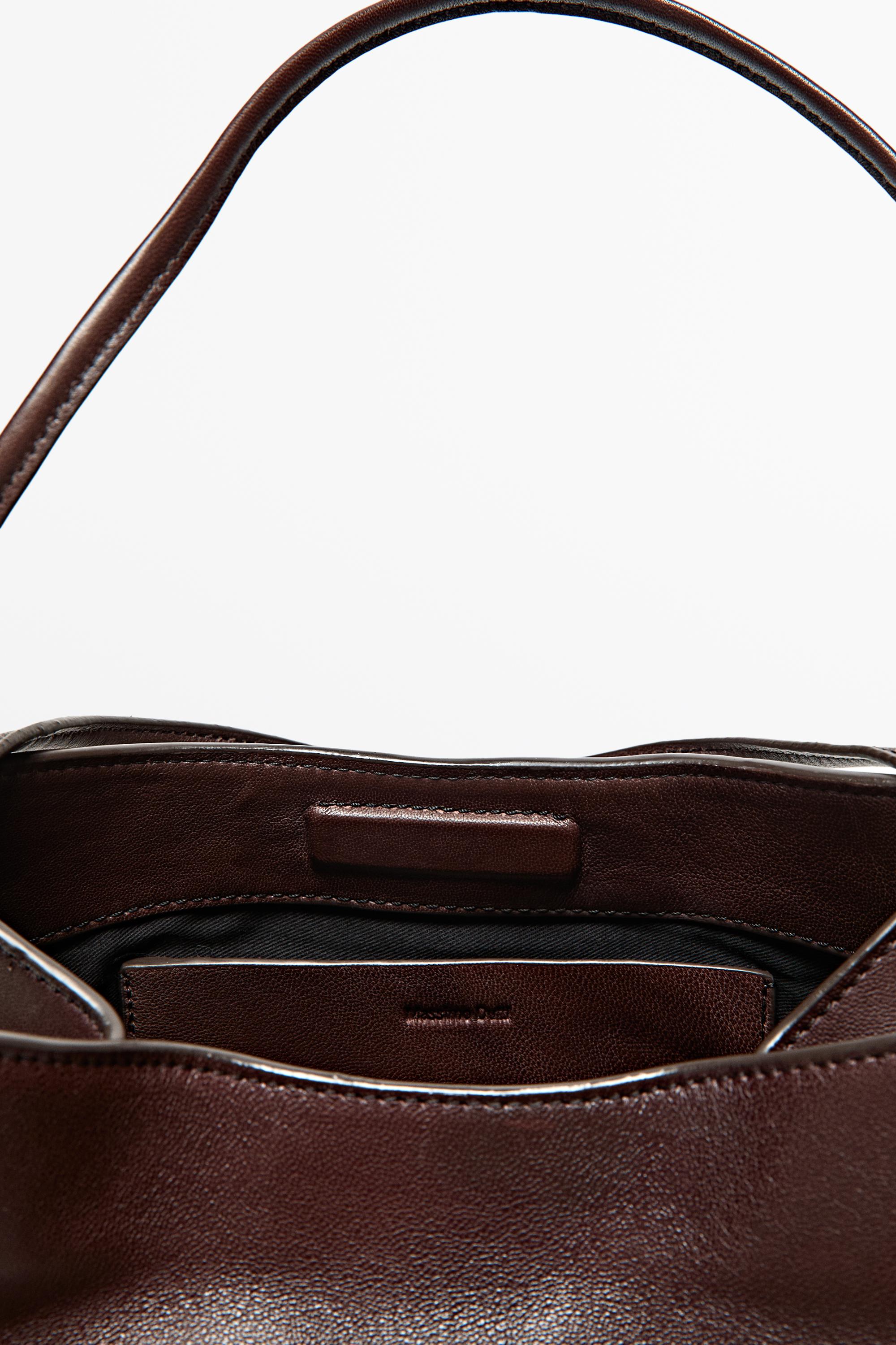 Sac cartable en cuir nappa