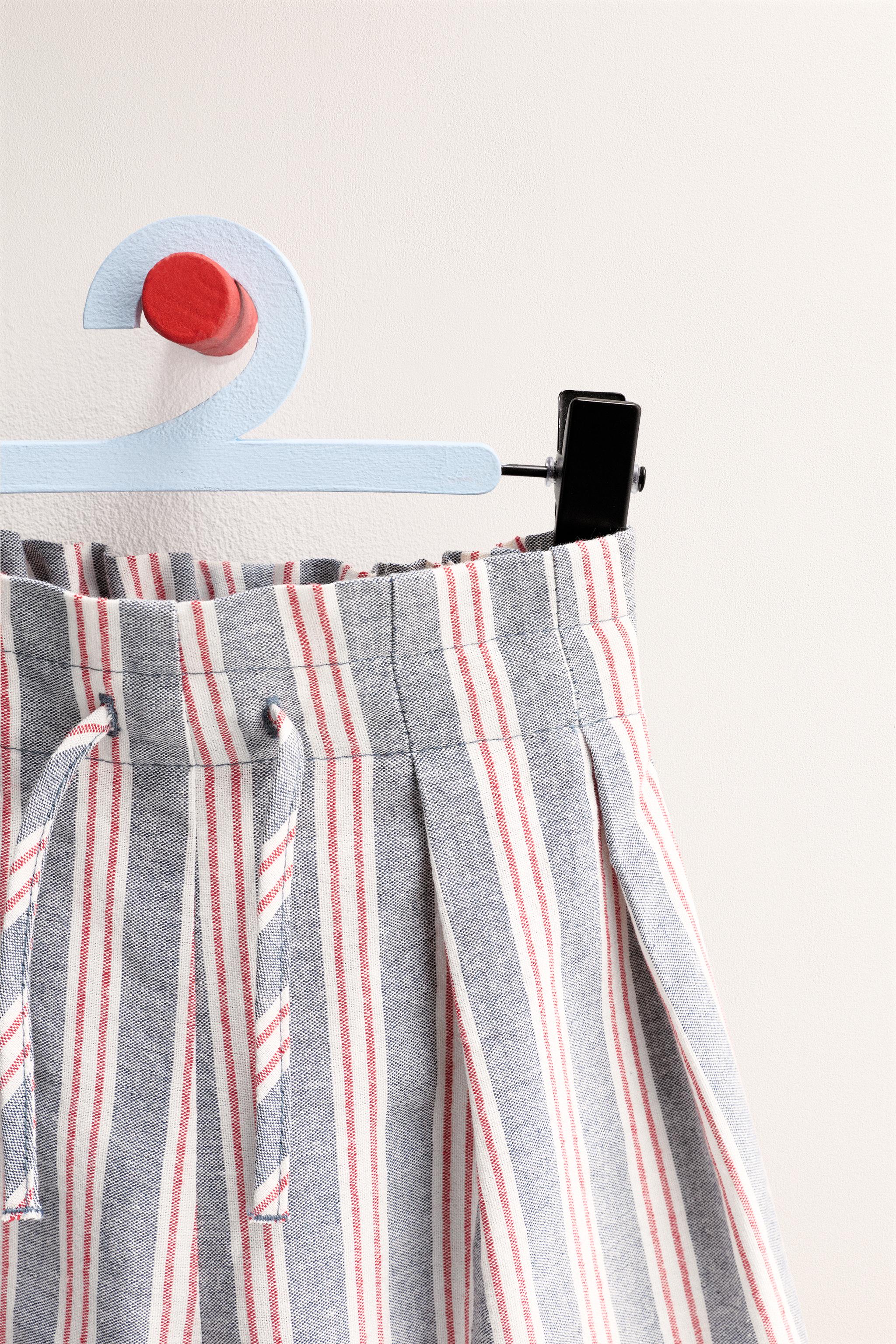 ZARA TIMELESS - PANTALON LARGE À RAYURES