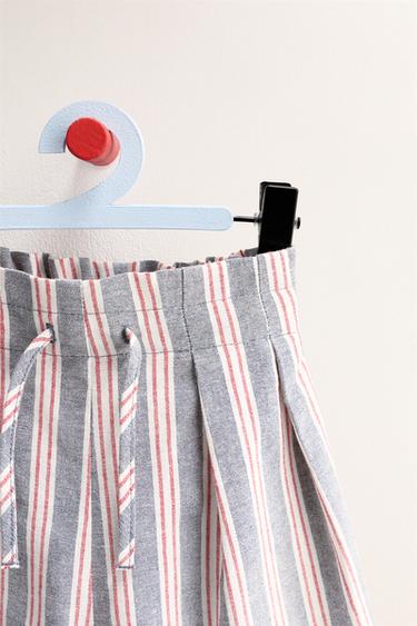 ZARA TIMELESS - STRIPED WIDE-LEG TROUSERS - Blue by Zara - Image 2