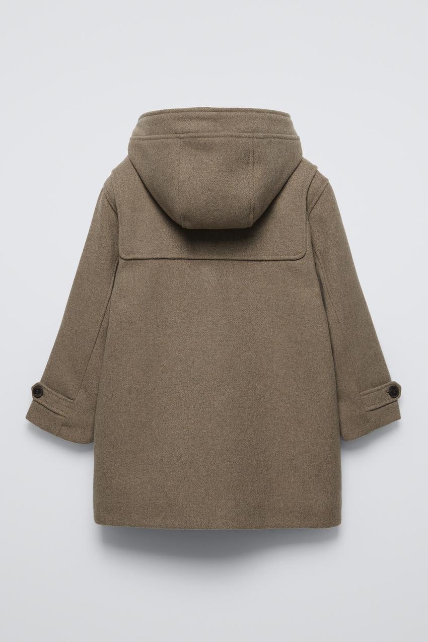 ウールブレンド ダッフルコート - ベージュ | ZARA Japan / 日本