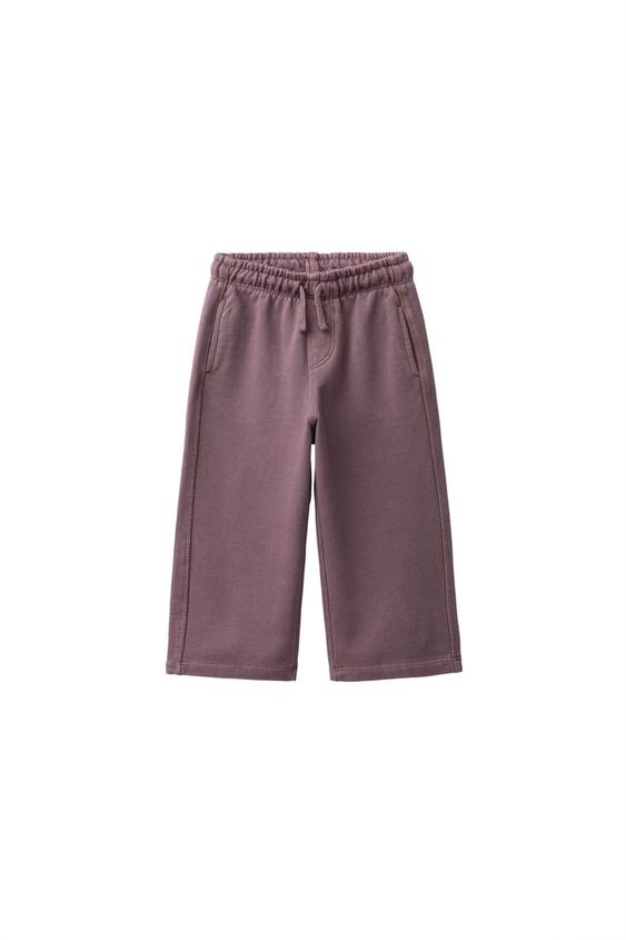 Zara BALLOON FLEECE PANTS - Dark pink - Image 0