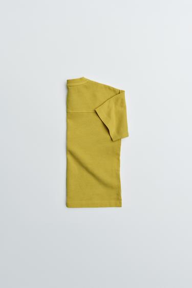 ENSEMBLE T-SHIRT ET PANTALON WIDE LEG UNIE - Vert olive de Zara - Image 6