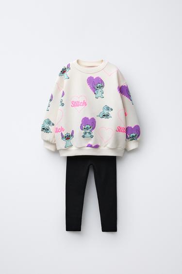 LILO & STITCH © DISNEY JOGGING SWEATSHIRT AND LEGGINGS SET - Black by Zara