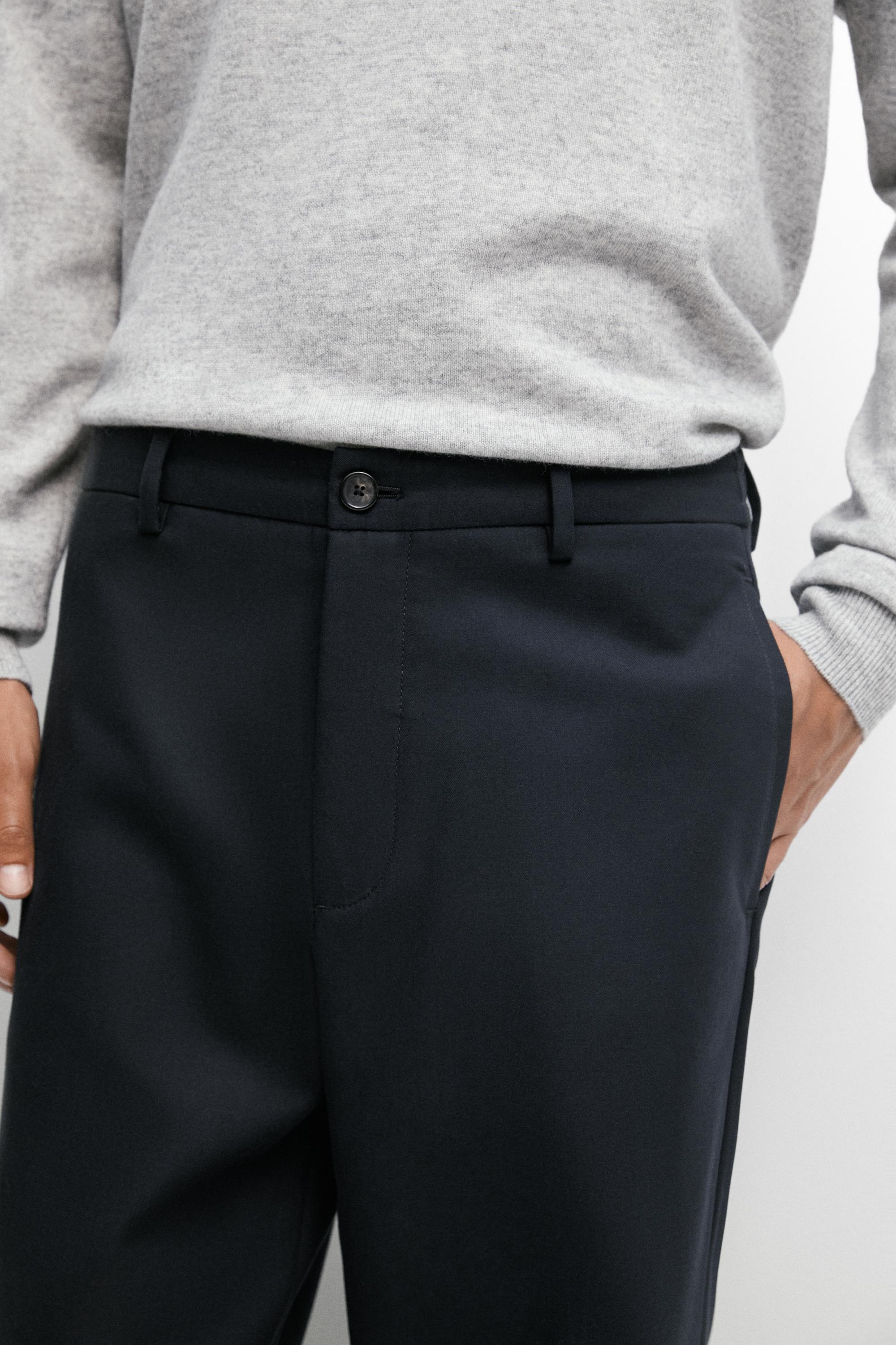 Pantalon taille élastique 100 % coton