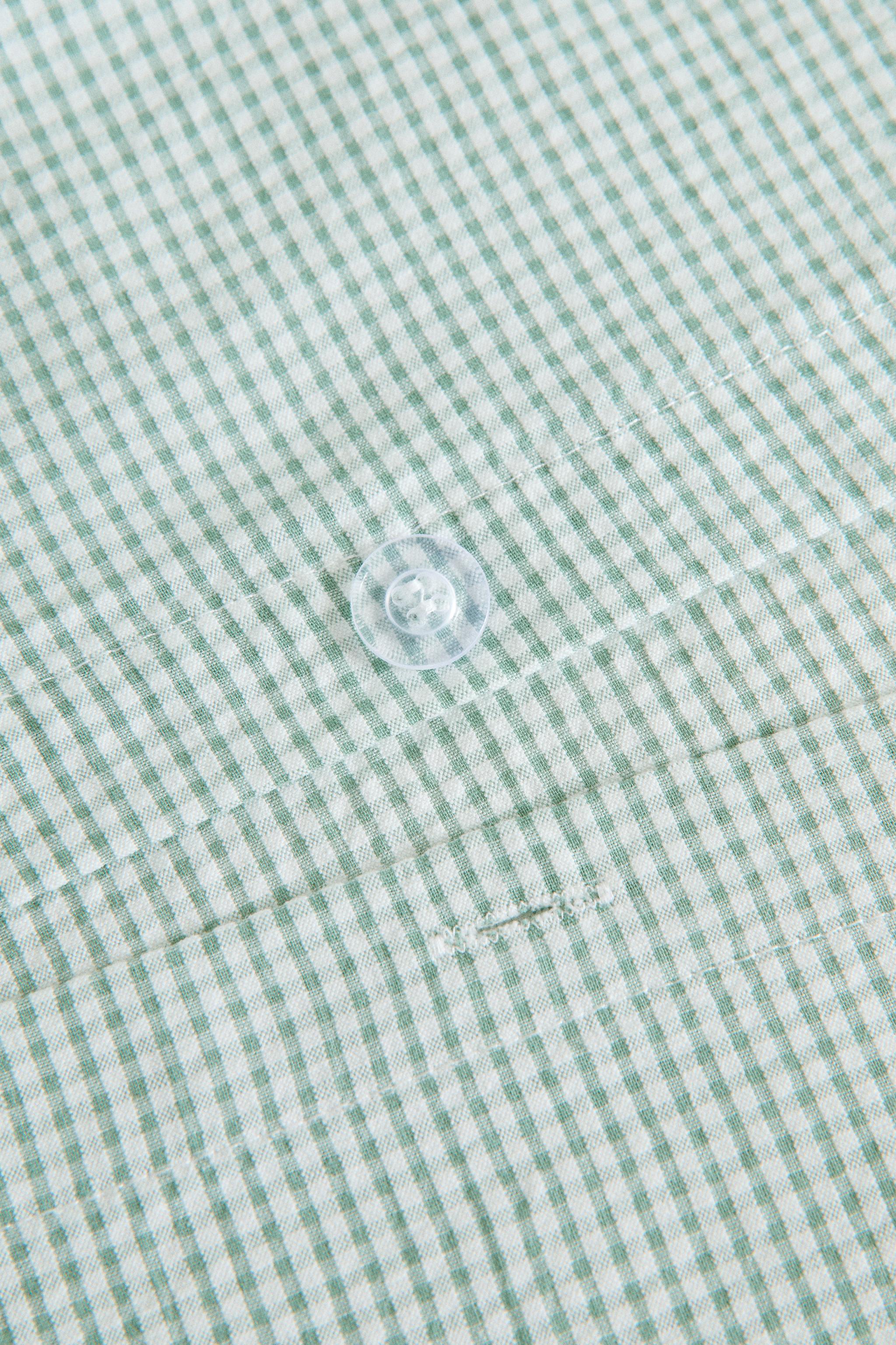 COUETTE SEERSUCKER À CARREAUX