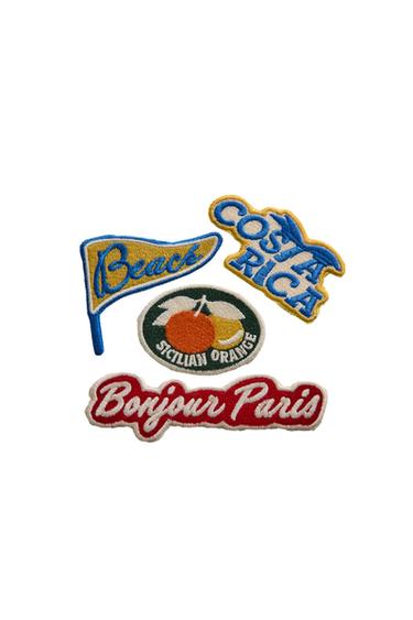 TRAVEL PATCHES SET (SET OF 4) - Multicoloured by Zara