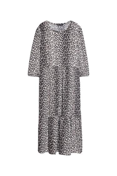 PRINTED MIDI DRESS