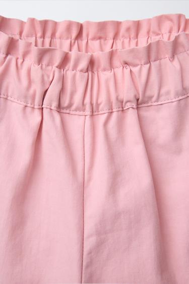 JUPE-CULOTTE À LACETS - Rose de Zara - Image 2
