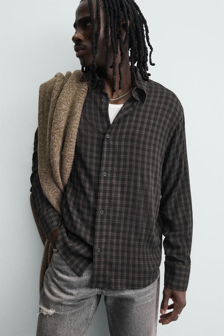 ZARA RELAXED FIT CHECK SHIRT