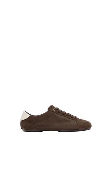 BLUCHER TRAINERS WITH HEEL DETAIL