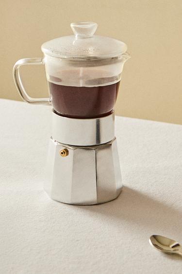 ITALIAN BOROSILICATE 6-CUP COFFEE MAKER - Cream by Zara