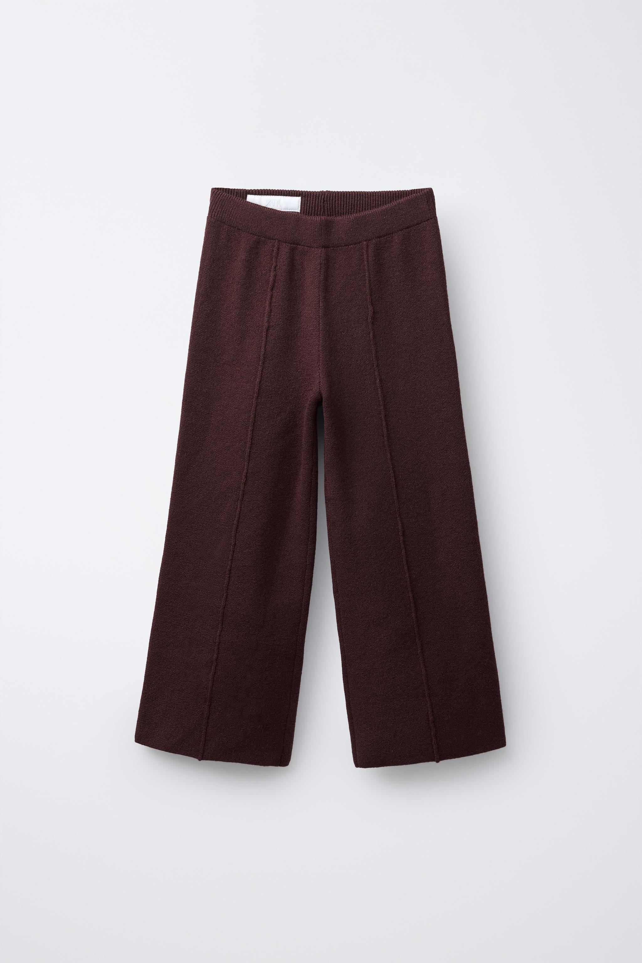 WIDE LEG KNIT PANTS