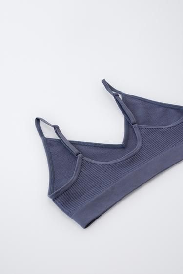 8-14 YEARS/ TWO-PACK OF WAFFLE TEXTURE TOPS - Blue by Zara - Image 2