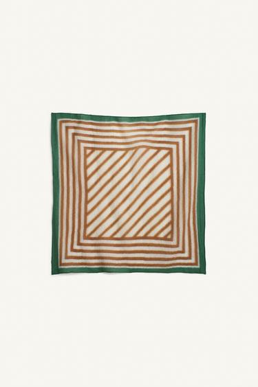 WL STRPD SCRF - Brick by Zara