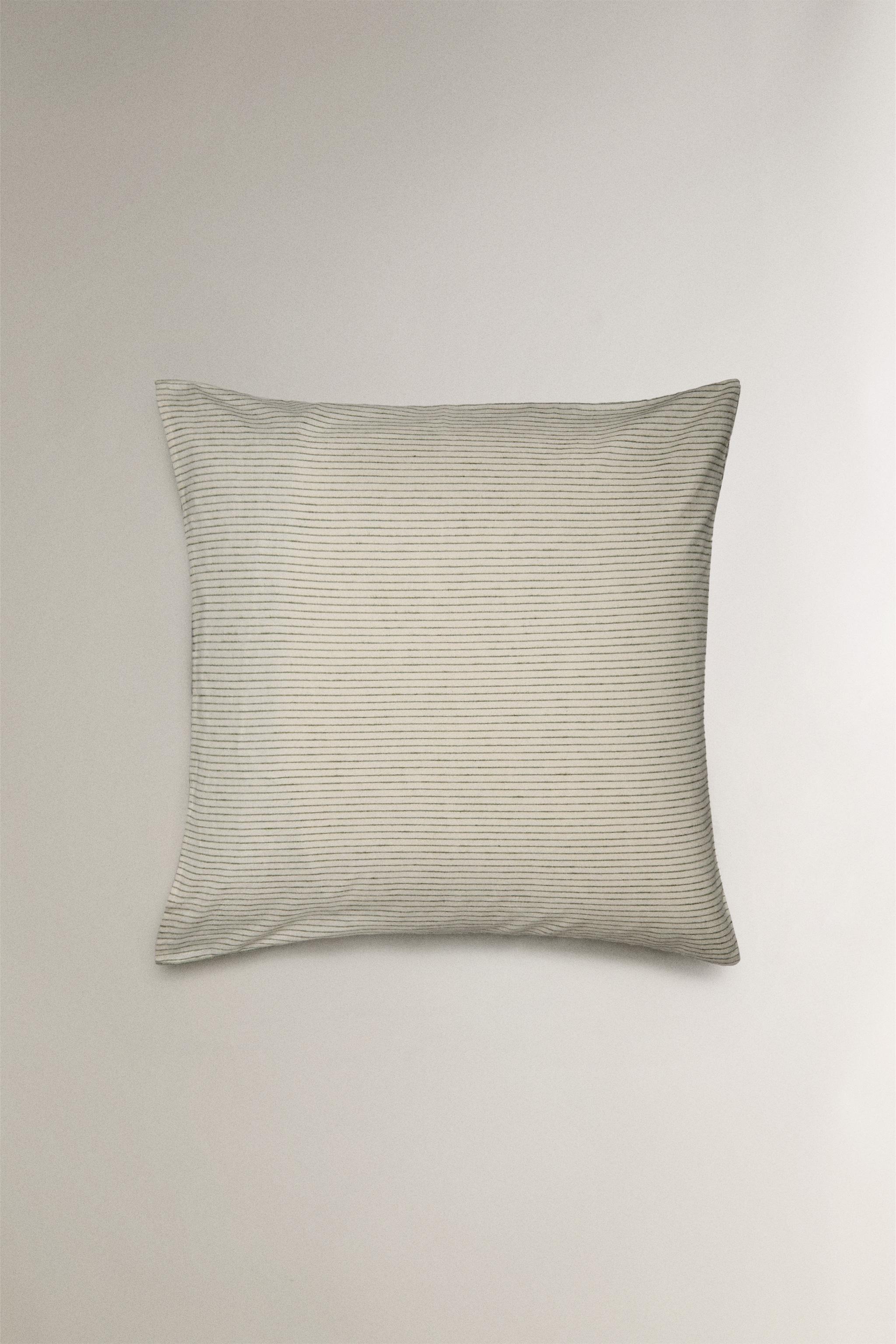 STRIPED FLANNEL PILLOWCASE