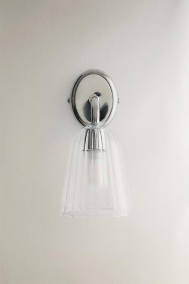LAMP | GLASS AND IRON WALL LIGHT - Transparent by Zara