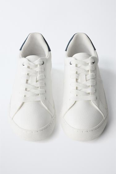 LACE-UP PLIMSOLLS - White by Zara - Image 4