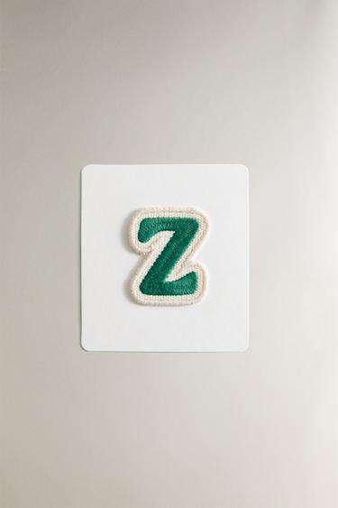 THERMO-ADHESIVE LETTER Z PATCH - Blue by Zara - Image 0