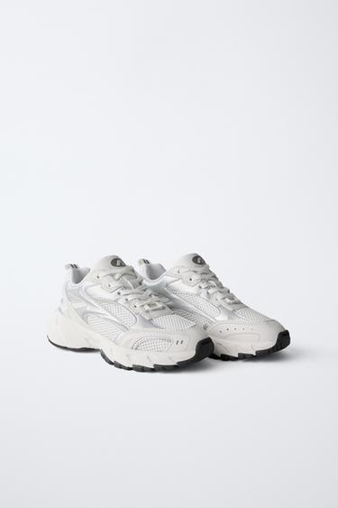 MESH TRAINERS - White by Zara
