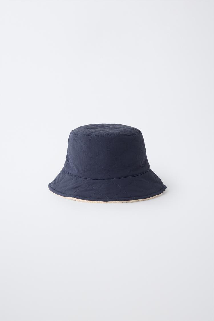 Gorro bucket nylon reversible borreguillo