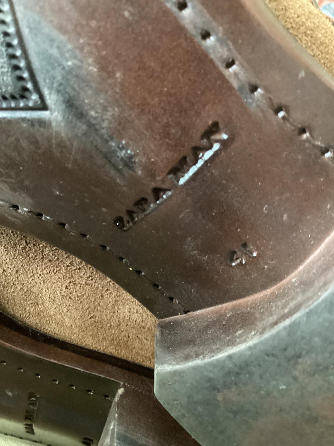 BROWN LEATHER BUCKLED ANKLE BOOTS - Image 6