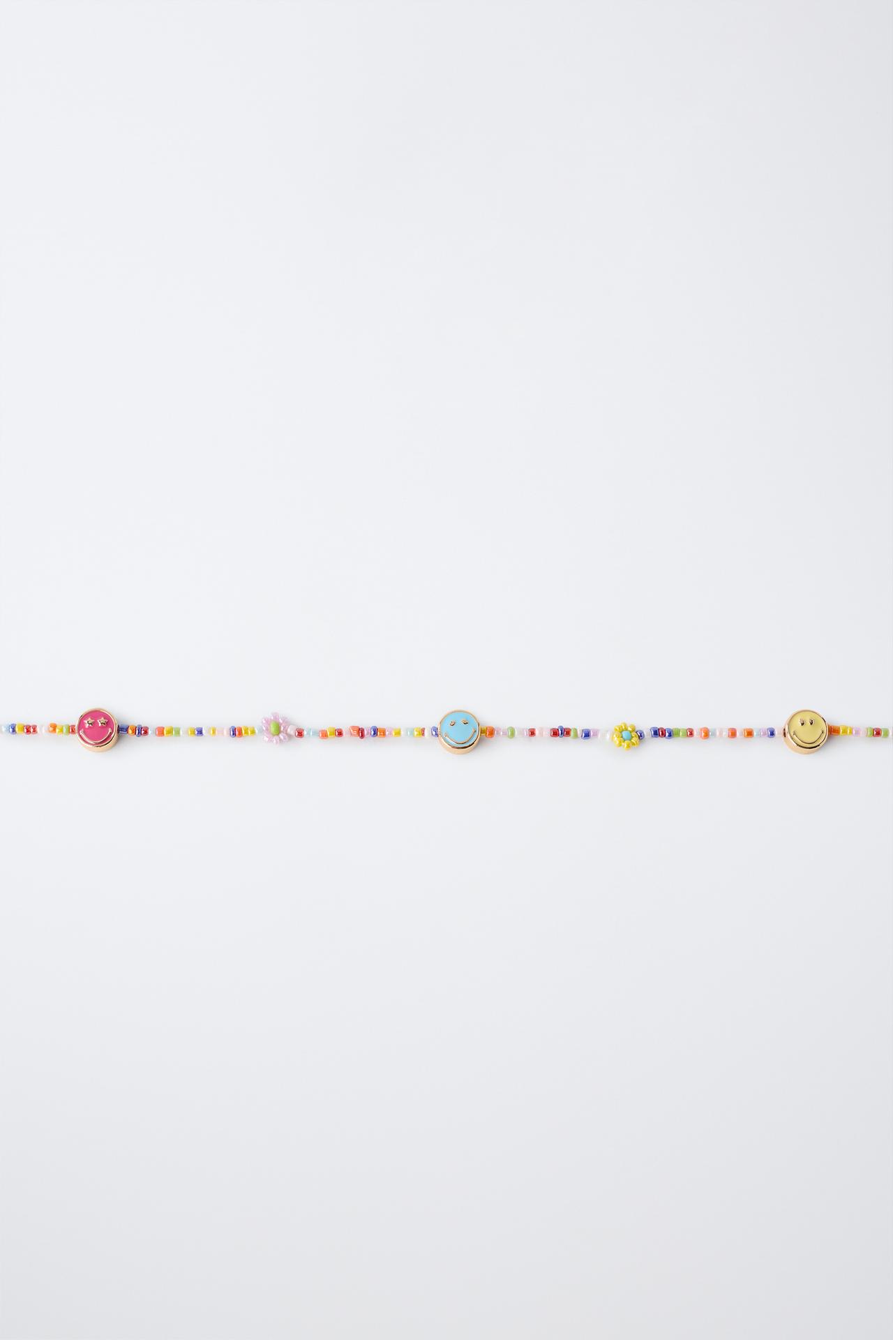 SMILEYWORLD ® BEADED NECKLACE — Multicolored