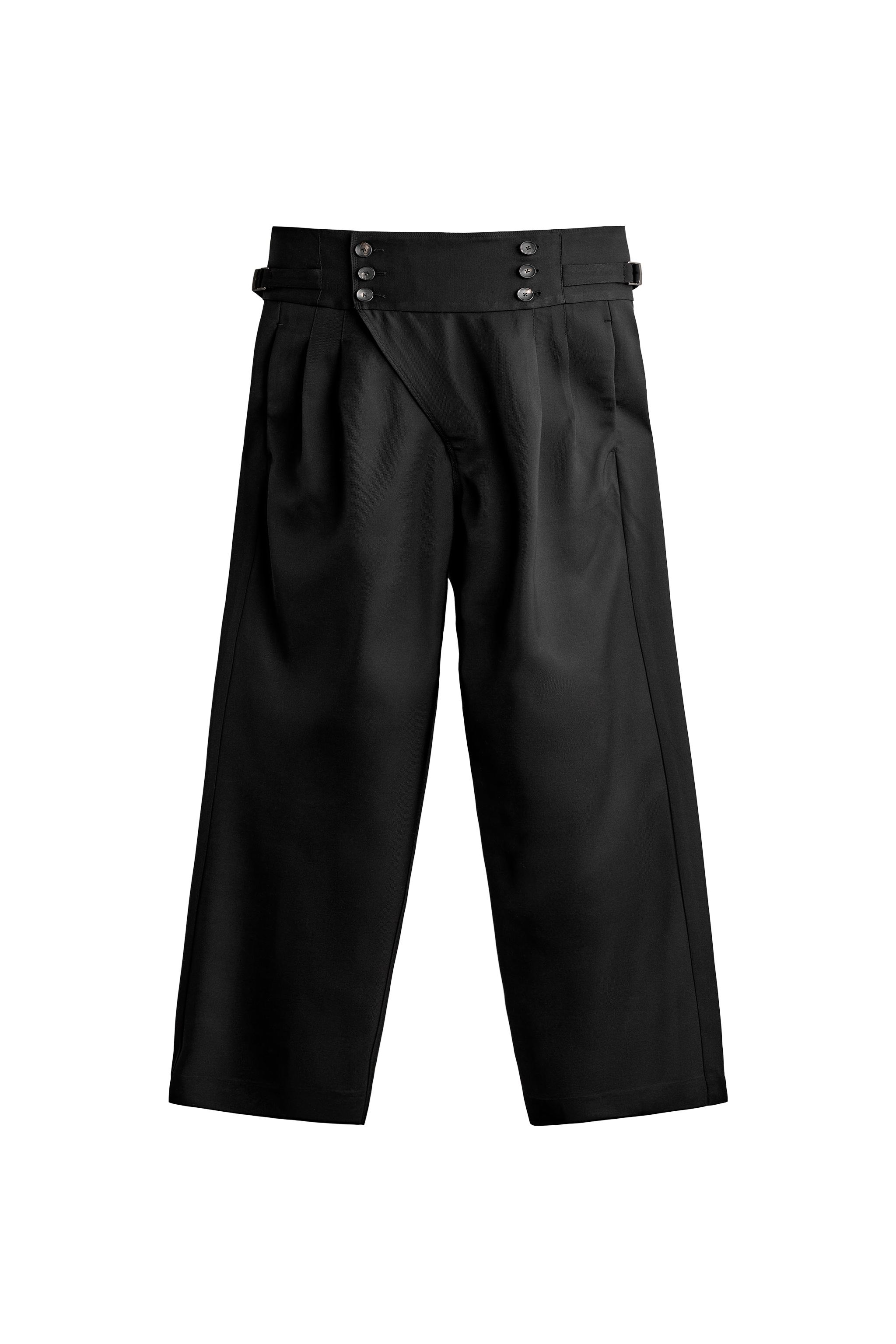 PANTALÓN RELAXED FIT CINTURA ALTA BOTONES