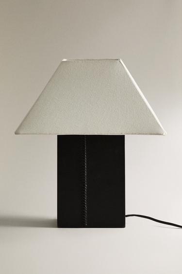 LEATHER TABLE LAMP - Black by Zara - Image 5