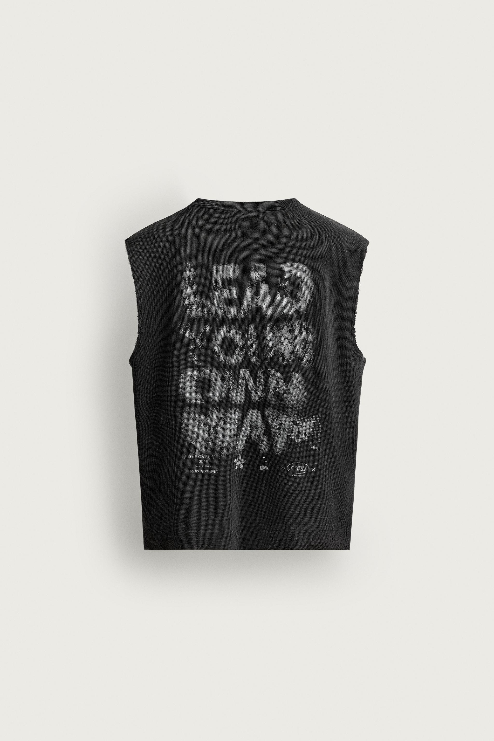 WASHED GRAPHIC KNIT TANK TOP