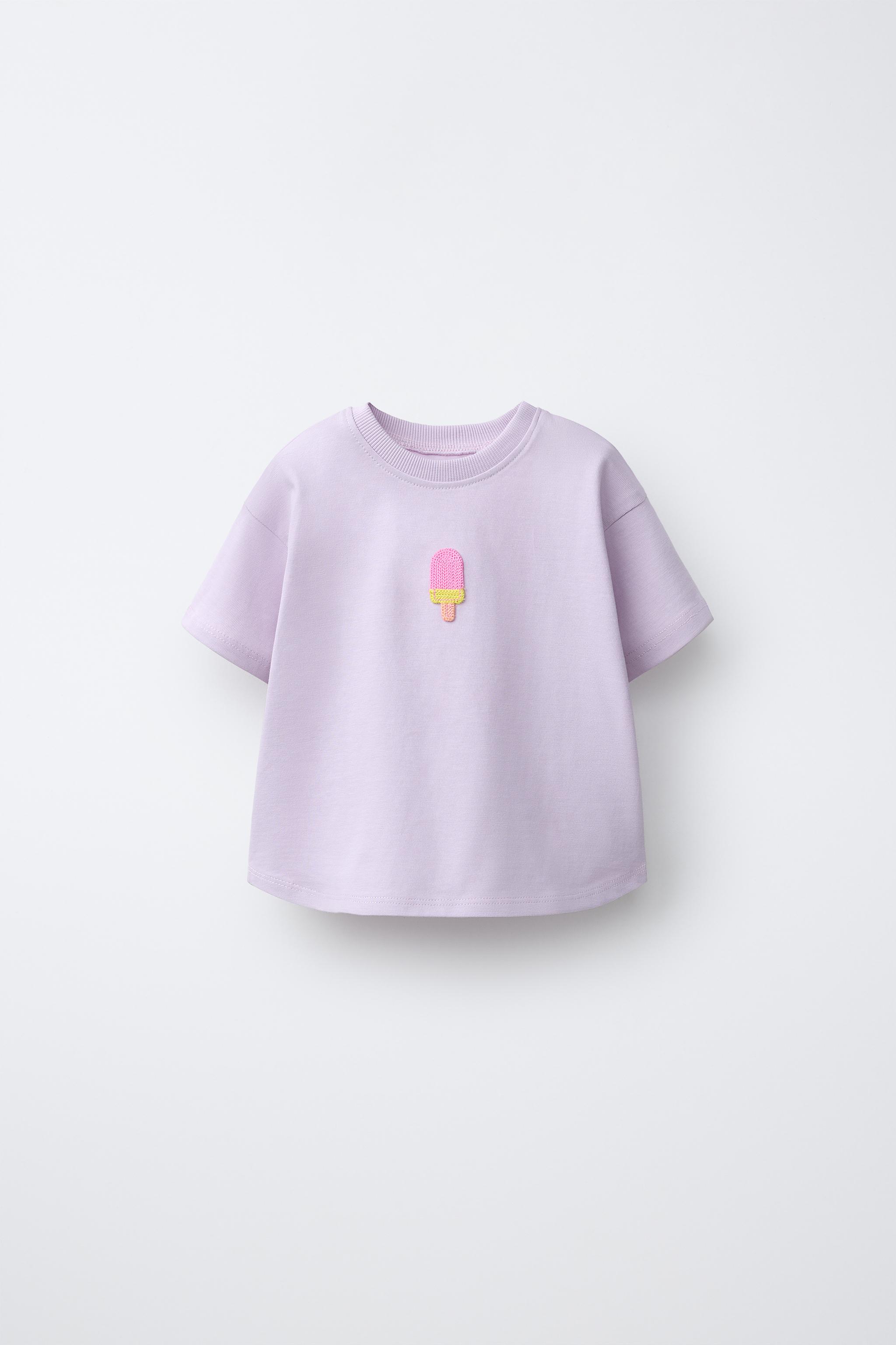 KROŞE YAMALI T-SHIRT - Beyaz | ZARA Türkiye / Turkey
