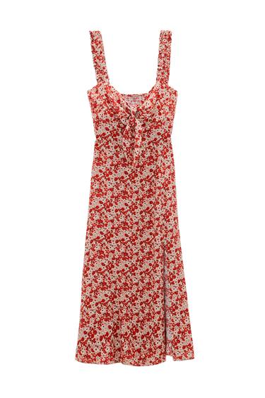 PRINTED MIDI DRESS